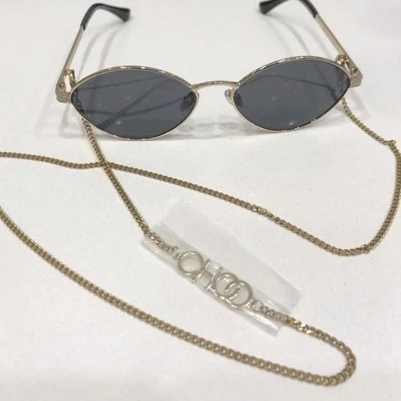 Jimmy Choo Gold and Black Sunglasses Chain Jimmy Choo Gold and Black Sunglasses Chain main image 3